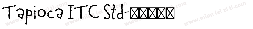 Tapioca ITC Std字体转换